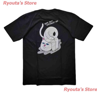 Ryoutas Store 2022 เสื้อยืดRipNdip / RipNdip Streerwear / มีสีขาวและสีดำ เสื้อยืดผ้าฝ้าย