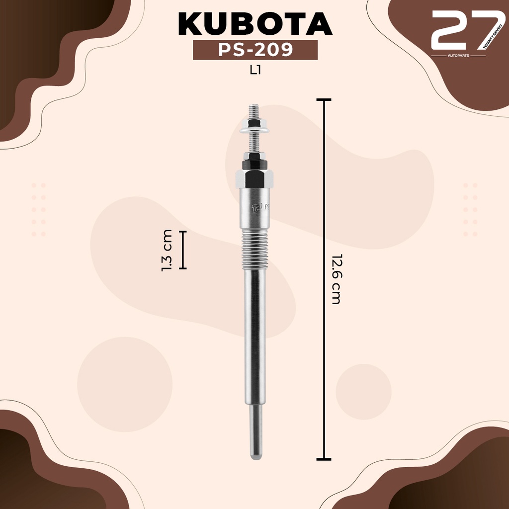 หัวเผา-ps-209-kubota-l1-tractor-combine-10-5v-12v-top-performance-japan-คูโบต้า-แทรกเตอร์-รถไถ-รถขุด