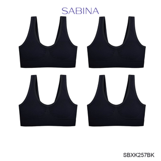 ภาพหน้าปกสินค้าSabina เสื้อชั้นใน (Set 4 ชิ้น) Seamless Fit รุ่น Soft Collection (ไม่มีโครง) รหัส SBXK257BK สีดำ ที่เกี่ยวข้อง