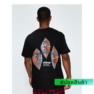 Stussy เสื้อยืดลําลอง แขนสั้น ทรงหลวม สำหรับผู้ชายและผู้หญิง