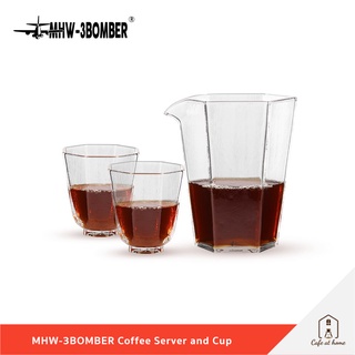 MHW-3BOMBER Hexangular Coffee Server and Octagonal Cup เหยือกเสริฟกาแฟขนาด 360 ml  / แก้วกาแฟขนาด 60 ml