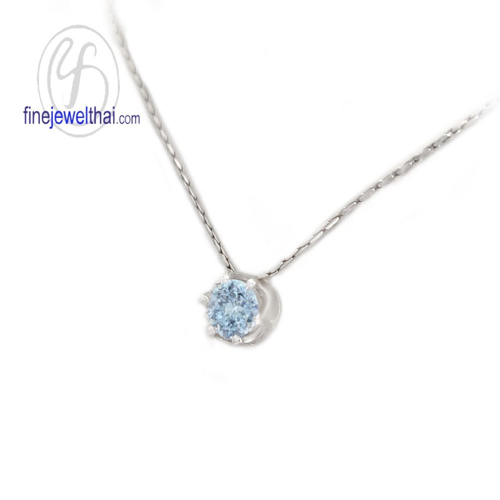 finejewelthai-จี้โทพาซ-โทพาซ-จี้พลอย-พลอยประจำเดือนเกิด-topaz-silver-pendant-birthstone-p1056tp02e