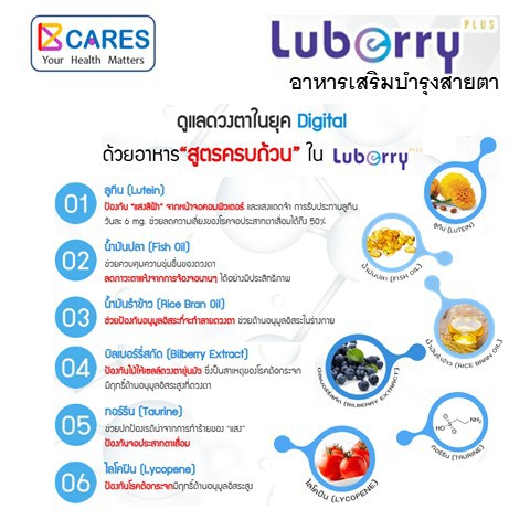 อาหารเสริมบำรุงดวงตา-luberry-plus-เพื่อการ-ปกป้อง-ดูแล-บำรุง-และรักษา-สุขภาพดวงตา-ด้วยสารอาหารธรรมชาติ-สูตรครบถ้วน