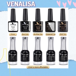 ภาพขนาดย่อของภาพหน้าปกสินค้าVenalisa เบส ท็อป ท็อปกระจก ไพรเมอร์ ท็อปด้าน จากร้าน emmienails บน Shopee