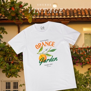 ใหม่ sherbettee|เสื้อยืดลาย orange garden