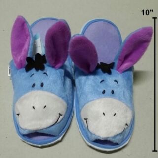 ลิขสิทธิ์แท้ รองเท้าอยู่บ้าน slipper ลาย อียอ Eeyore ขนาด 10 นิ้ว