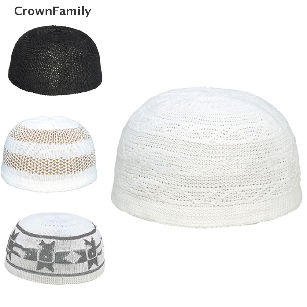 crownfamily-หมวกถักไหมพรม-ลายกะโหลกอิสลาม-สําหรับผู้ชาย-2020