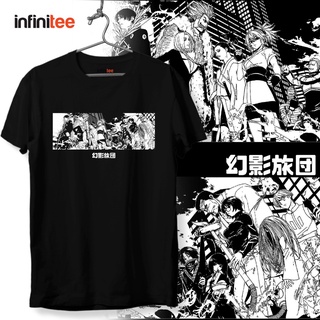 ไม่มีที่สิ้นสุด Hunterxhunter Phantom Troupe Anime Manga Shirt in Black สำหรับผู้ชาย Women Trendy T Shirt Tops