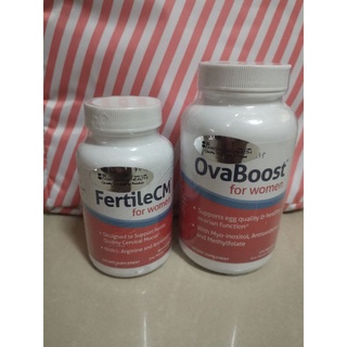 ส่งฟรี✨ Ovaboost​ + Fertile​Cm​ บำรุงมดลูกและไข