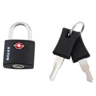 กุญแจสปริง SOLEX TSA K25 27 MM สีดำ SOLEX TSA K25 กุญแจสปริงขนาดเล็กประเภท TSA โดยมีนํ้าหนักเบา ง่ายต่อการพกพาจะใส่กระเป