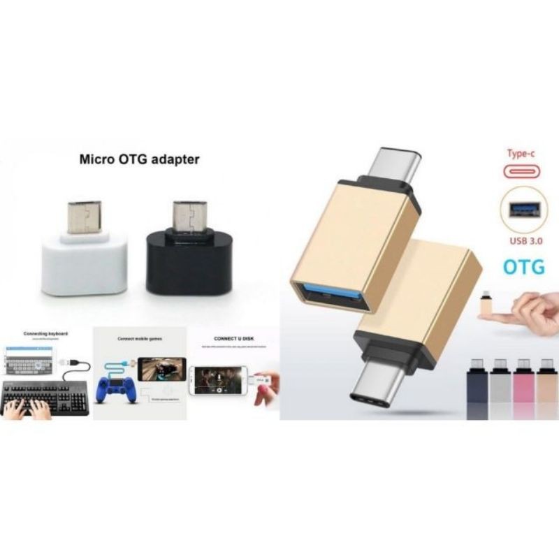 อะแดปเตอร์แปลงโปรเจคเตอร์ Android Micro Type-C Tablet OTG Male To USB 2 ...