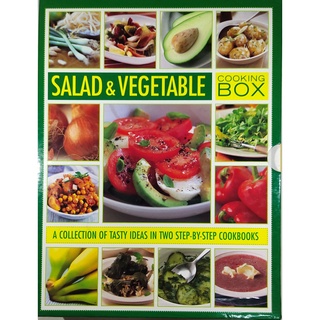หนังสืออาหาร สลัดผัก ภาษาอังกฤษ SALAD & VEGETABLE 2เล่มชุด