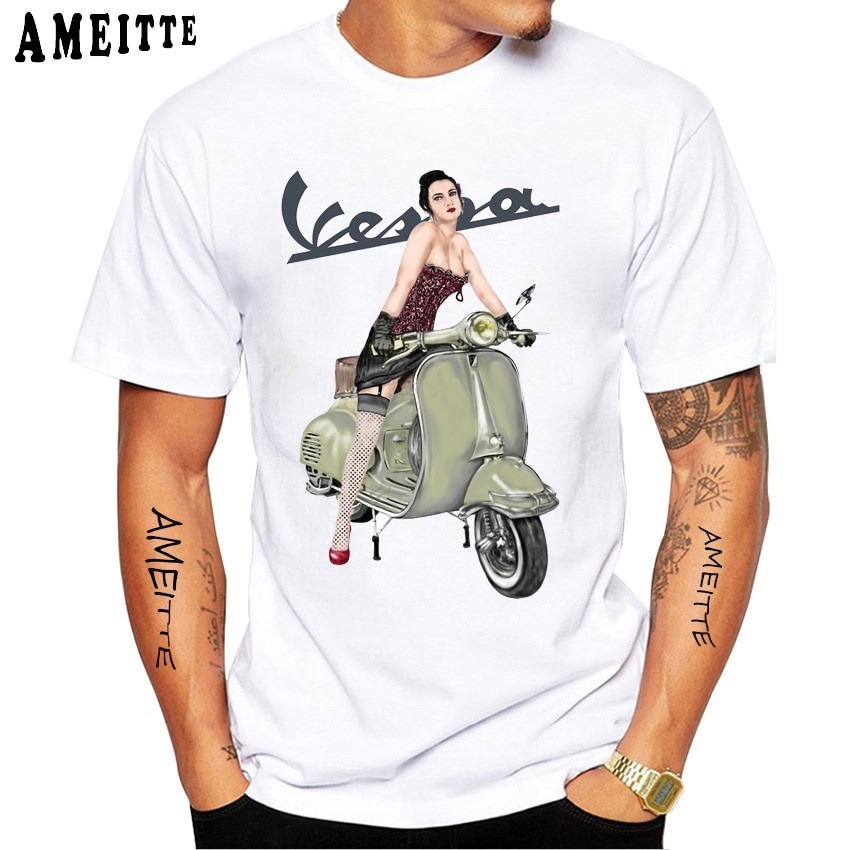 เสื้อยืดวินเทจtuxinhe-เสื้อยืดลําลอง-แขนสั้น-พิมพ์ลายโลโก้-vespa-สไตล์อิตาลี-เรโทร-คลาสสิก-เหมาะกับฤดูร้อน-สําหรับผู้ชาย