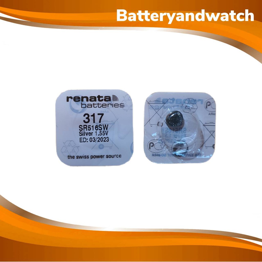 ถ่านกระดุม-ถ่านนาฬิกา-แพ็ค-1-เม็ด-renata-317-sr516sw-516-1-55v-ของเเท้รับประกัน-swiss-made