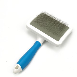 สลิกเกอร์แบบโค้ง ใหญ่  แปรงขนสุนัข   Curve back pet Slicker Brush L