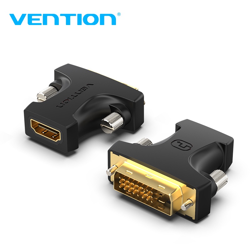 ภาพหน้าปกสินค้าVention DVI To HDMI To DVI ตัวแปลง 24+1 DVI 1080P HDMI Adapter ECD