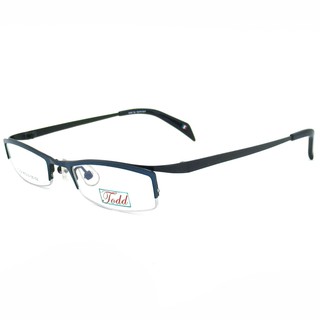 แว่นตาเกาหลี Fashion Korea แว่นตา รุ่น Todd TD-04 C-3 สีน้ำเงิน กรอบแว่นตา Eyeglass frame