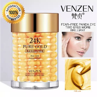 VENZEN Pure Gold 24K Eye Cream อายครีม ลดเลือนริ้วรอยแห่งวัย บำรุงรอบดวงตา ผสมทองคำบริสุทธิ์ ลดเลือนริ้วรอยใต้ตา