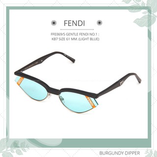 แว่นกันแดด FENDI  รุ่น FF0369/S GENTLE FENDI NO.1 : KB7 SIZE 61 MM. (LIGHT BLUE)