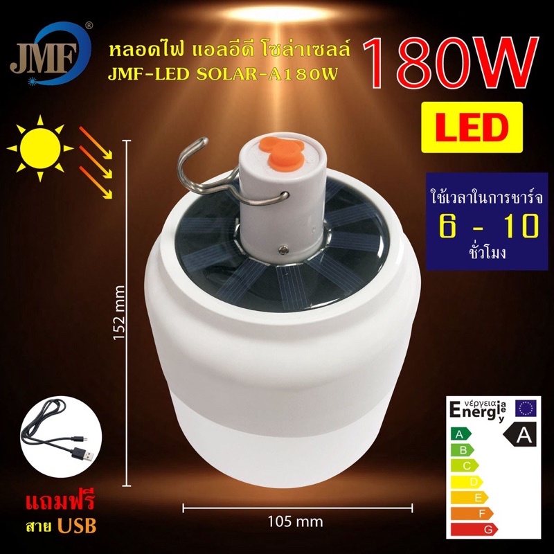 jmf-หลอดไฟพกพา-หลอดไฟโซล่าเซล-หลอดไฟled-ไฟฉุกเฉิน-solar-cell