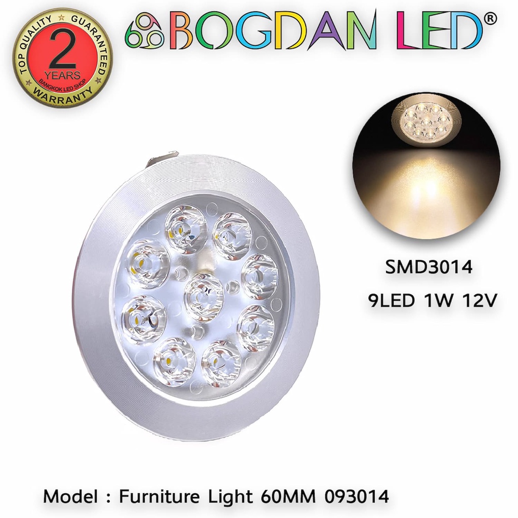 led-furniture-light-9led-3014smd-1w-60mm-12v-สำหรับภายนอก-ภายในอาคาร-ไฟติดผนัง-ไฟติดตู้โชว์-สีขาว-สีวอมไวท์