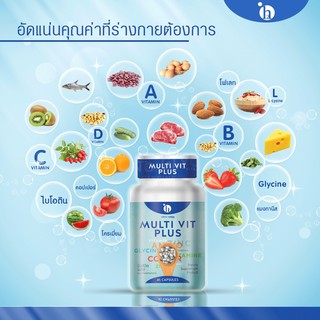 มัลติวิตามิน วิตามินรวม เพิ่มน้ำหนัก มัลติวิตพลัส Multi Vit Plus  คนอยากอ้วน ตัวผอม เบื่ออาหาร น้ำหนักต่ำกว่าเกณฑ์