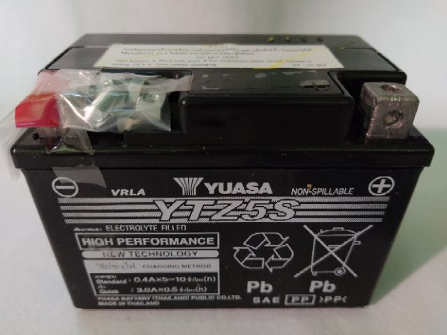 ภาพสินค้าแบตเตอรี่ YTZ5S Yuasa 12V5Ah สำหรับรถจักรยานยนต์ (YTZ5) จากร้าน quickandcheap บน Shopee ภาพที่ 1