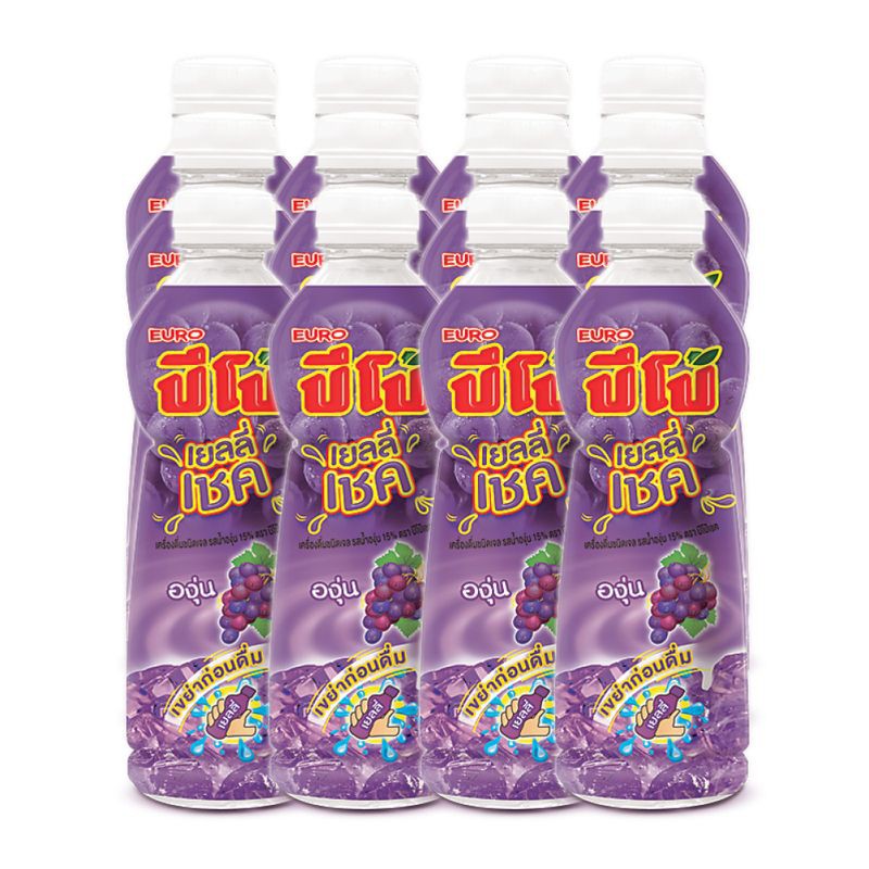 ปีโป้ เครื่องดื่มเยลลี่เชค รสองุ่น 230 มล. (12 ขวด) Pippo grape jelly