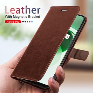 Leather Magnetic Flip Case For Realme C35 6.6" Wallet Card Slot Cover For Oppo Realmy C35 Realmi C 35 RMX3511 Stand Book Shell