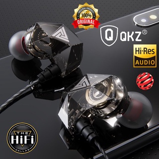 เช็ครีวิวสินค้า[Best seller]QKZ AK2 หูฟังชนิดใส่ในหูพร้อมไมโครโฟน ชุดหูฟังแฟชั่นแบบพกพา เบสหนักสเตอริโอ 9D หูฟังเพลงไฮไฟ