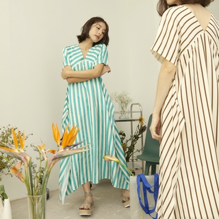 SALE - long flowing striped dress (PL.D.03)