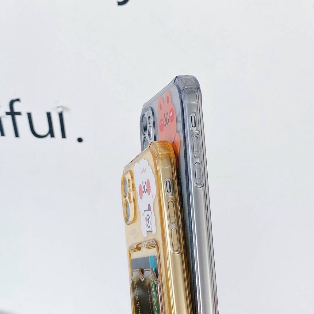 พร้อมส่งในไทย-เคสซิลิโคนใส่บัตรลายการ์ตูน-tpu-นิ่ม-ใช้สำหรับipทุกรุ่น-419