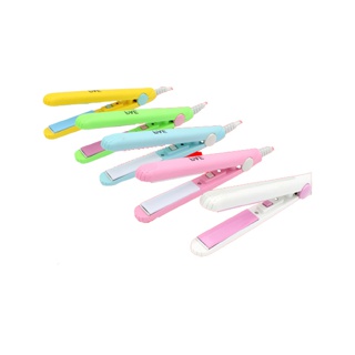 ลูกค้าใหม่ 1 บาท หนีบมินิ ขนาดพกพา ทำผมทรงหนีบตรง 5 สี ที่หนีบผม เครื่องรีดผม เครื่องม้วนผม ที่ม้ว