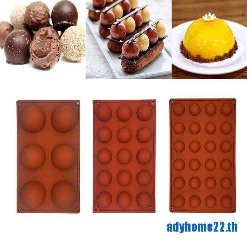adyhome22-แม่พิมพ์ซิลิโคน-ทรงกลม-สําหรับทําพุดดิ้ง-ช็อคโกแลต-ลูกอม-เค้ก-เบเกอรี่