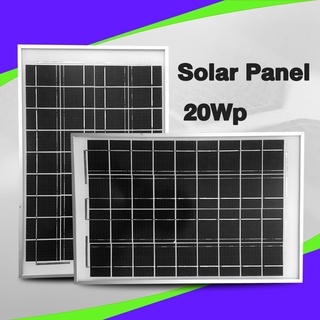 แผงโซล่าเซลล์ Solar 20วัตต์ สำหรับชาร์จแบตเตอรี่ พลังงานแสงอาทิตย์ Technical Data 20W 18V แผงโซล่าเซลล์ AGM