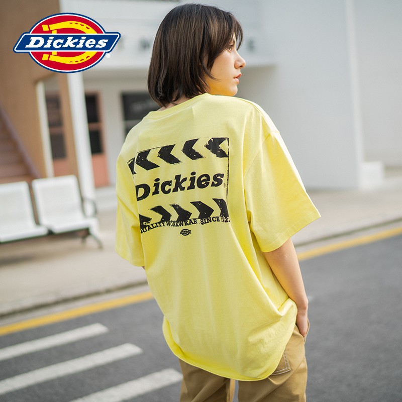 dickies-เสื้อยืดแขนสั้นพิมพ์ลาย-dickies-เสื้อคู่รัก