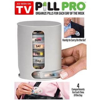 ภาพหน้าปกสินค้าPill Pro กล่องใส่ยาและวิตามินแบบ 7วัน 28ช่อง ที่เกี่ยวข้อง