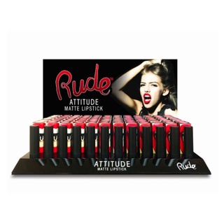 Rude Attitude Matte Lipstick เนื้อลิปนุ่มลื่นทาง่าย สีสวย