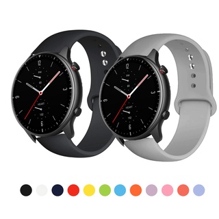 สายรัดซิลิโคนอ่อนนุ่มทดแทนสำหรับ Huami Amazfit GTR 42mm 47mm GTR2 GTR 2e GTR 3 pro