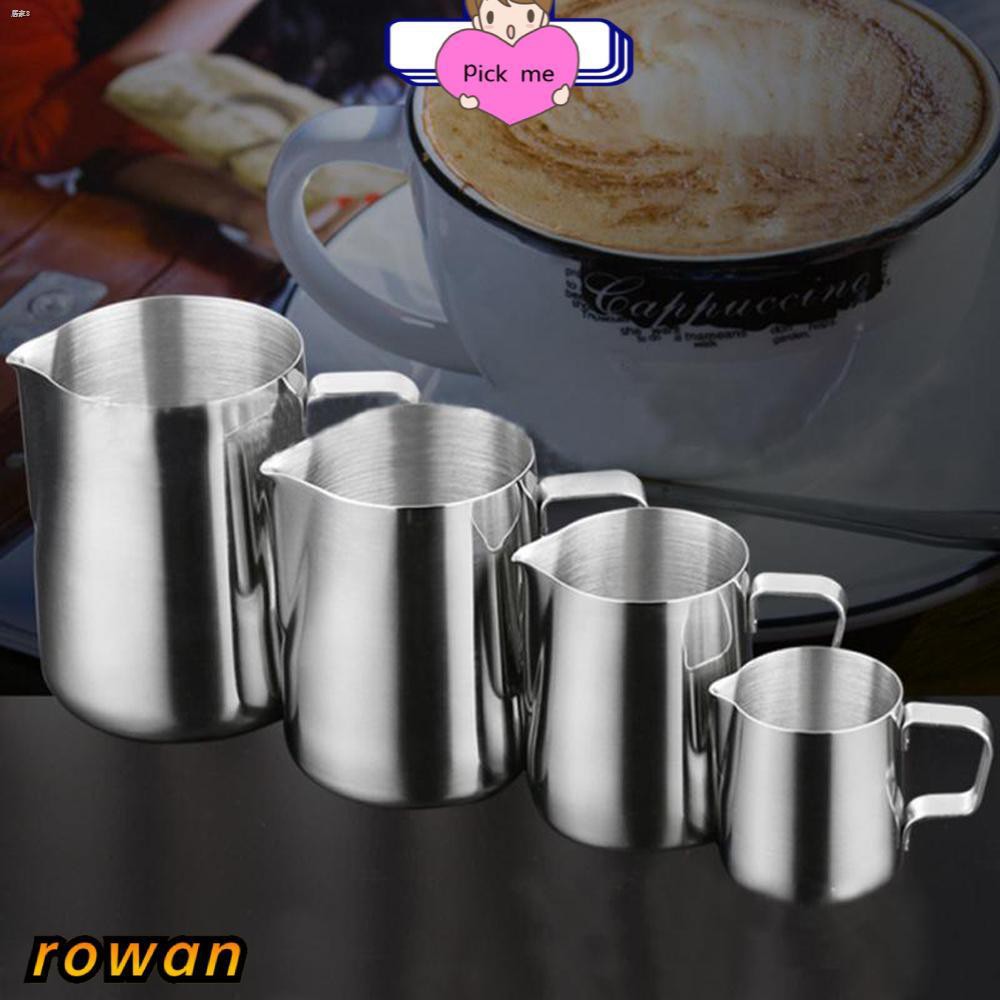 row-แก้วตวงสแตนเลสสําหรับใส่เครื่องดื่มกาแฟลาเต้