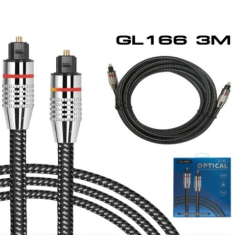 ภาพหน้าปกสินค้าGLINK สาย Optical Audio - Digital Optical Fiber Audio Cable ยาว2เมตร/3เมตร(สินค้ามีพร้อมส่ง)