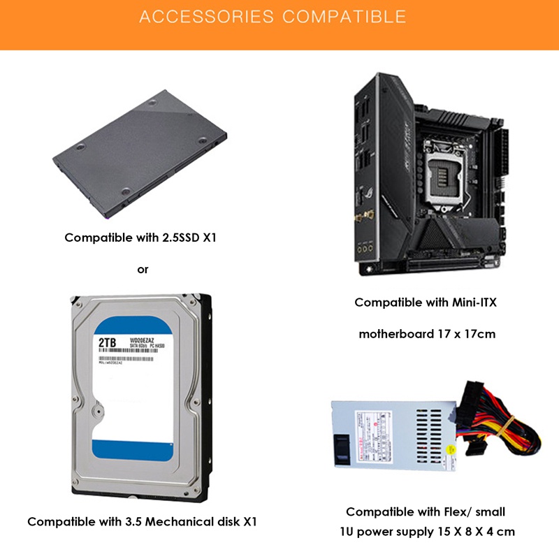 a09-htpc-เคสคอมพิวเตอร์-mini-itx-gaming-pc-chassis-desktop-chassis-usb3-0-computer-case-home-computer-case-สีดํา