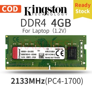 Kingston Ram DDR4 4GB 2133MHZ PC4-17000 SODIMM 260Pins อุปกรณ์เสริมสําหรับแล็ปท็อปเมมโมรี่แรม