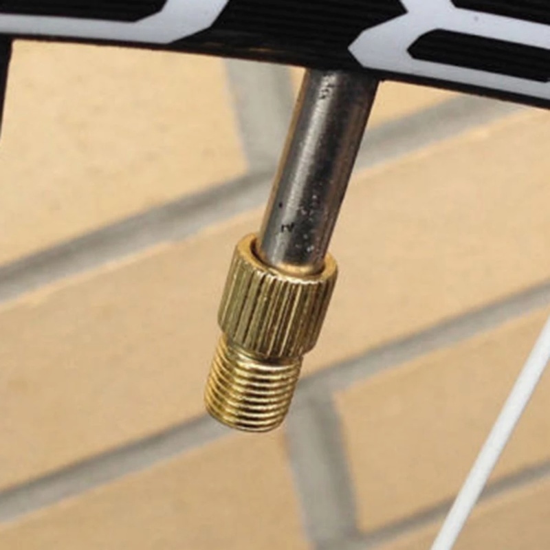 อะแดปเตอร์วาล์วเติมลมจักรยาน-ชุบทองแดง-2-ชิ้น-อะแดปเตอร์หัวฉีดปั๊มลม-สําหรับจักรยานเสือหมอบ-อุปกรณ์ขี่จักรยาน