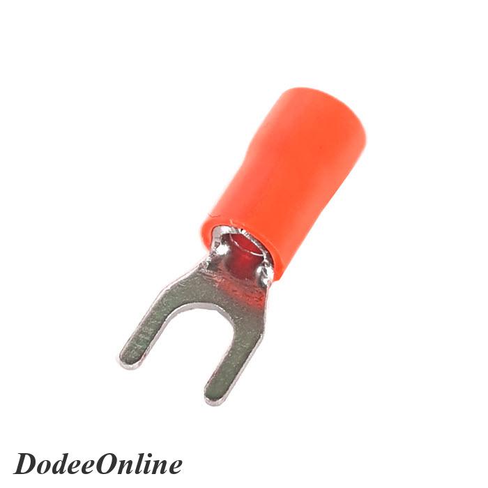 หางปลาแฉก-sv3-5-4-แบบมีฉนวน-ข้อต่อสายไฟ-4-sq-mm-รูสกรู-4mm-สีแดง-100-ชิ้น-รุ่น-sv350-4-red-dd
