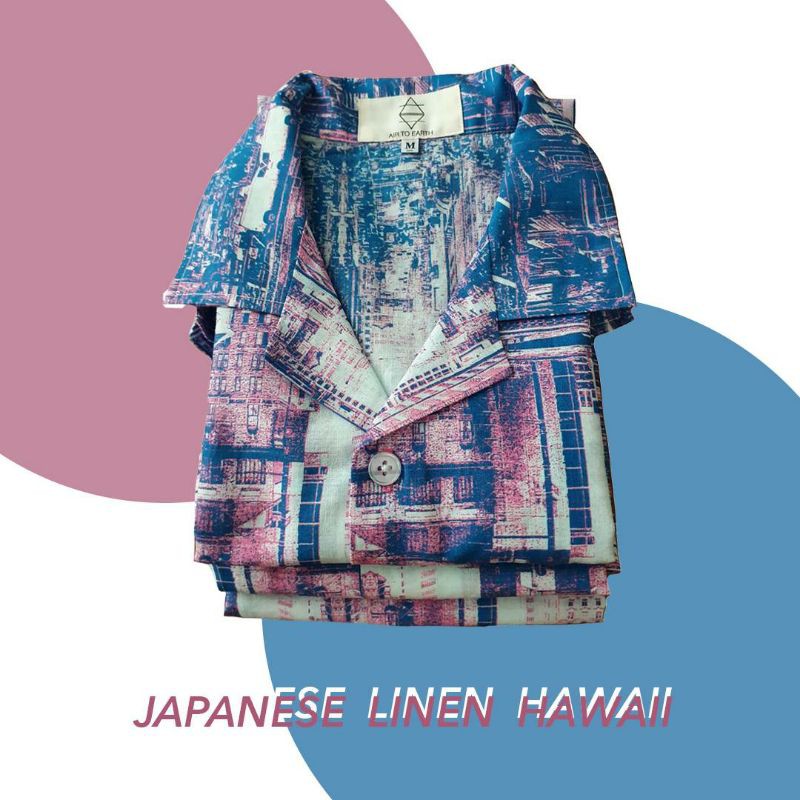airtoearth-hawaii-shirt-japanese-linen-mahanakorn-เสื้อเชิ้ตฮาวายผ้าลินินญี่ปุ่นพิมพ์ลาย
