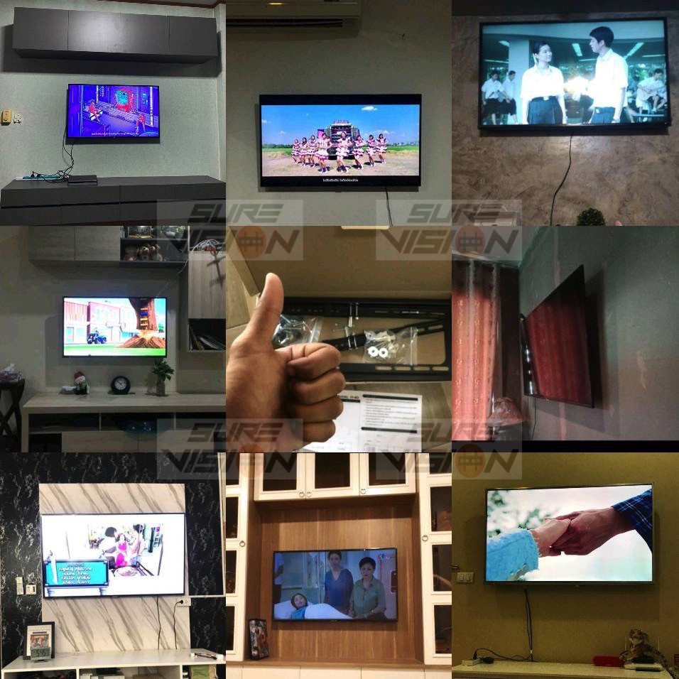 ภาพสินค้าSure Vision ขาแขวนทีวี ขนาด 26- 55 รุ่น H-40 (ปรับก้มได้ เรียบติดผนัง) จากร้าน sure_vision บน Shopee ภาพที่ 6