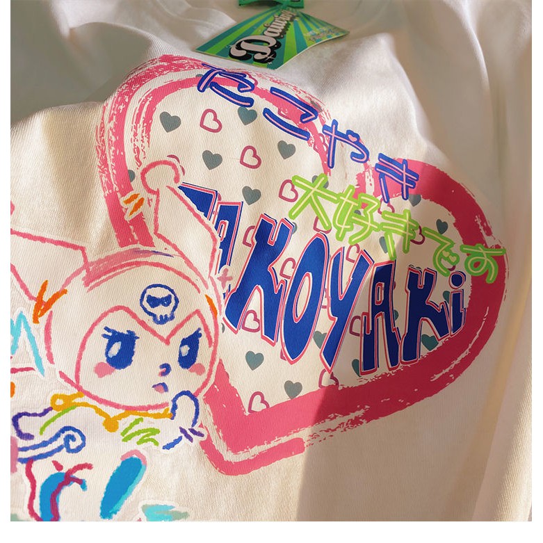 in-stock-cotton-2021-lost-planet-cool-sweet-girl-anime-oversize-loose-age-reduction-kuromi-white-short-sleeve-t-shirt
