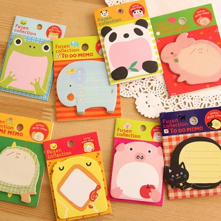 Cartoon Memo Sticky Note Zoo Animal Park Sticker Tear Off Note Book Notes Paper Pad School Student Office Supplies