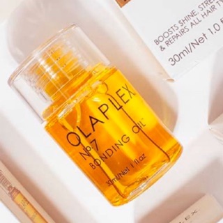 Olaplex hair oil no.7  ขนาด 30ml. ( น้ำมัน olaplex no.7 กันร้อน พร้อมเทคนิคการใช้งาน  ของแท้ 100% )